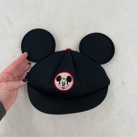 Disney Accessories - DISNEY Goofys Hat Co. Vintage Snap Back Black Hat with Mickey Mouse Ears Small